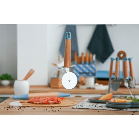 Knife for pizza and dough Magistro Heaven Wood, D = 7.5 cm, beige color-5
