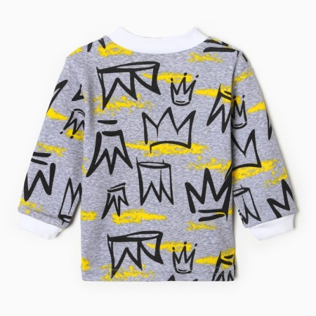 Nursery blouse, gray/crown color, height 68 cm-1