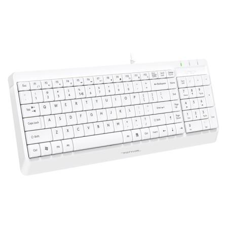 Keyboard + Mouse A4Tech FSTYLER F1512 CLAV: White Mouse: White USB (F1512 White)-6