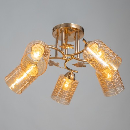 Caty Caty 5x60W E27 gold 52x52x28cm-1