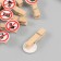 Decor for creativity wood "prohibiting signs" set of 10 pcs 1.9x4.2 cm
