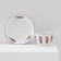 Service Porcelain Tea Daulay "Emelya", 12 objects: 6 cups 280 ml, 6 saucer d = 15 cm, white color