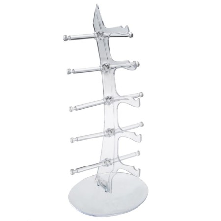 Glasses, table, 5 seats, 16 × 18.3 × 36, the color is transparent-1
