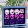 Soap roses, colored shades, set of 12 pcs.