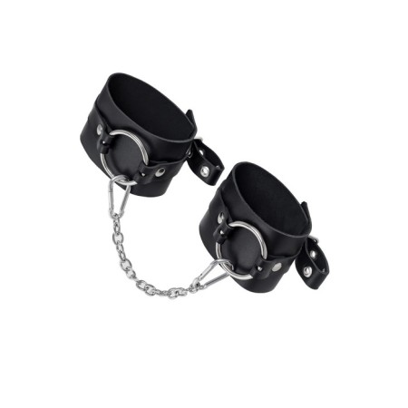 OCHES Pecado BDSM, from thick leather with eyelets, genuine leather, black-3