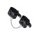 OCHES Pecado BDSM, from thick leather with eyelets, genuine leather, black