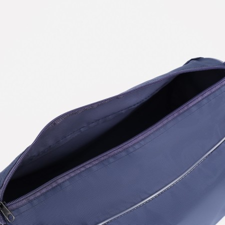 Sports bag with zipper, gray color-2