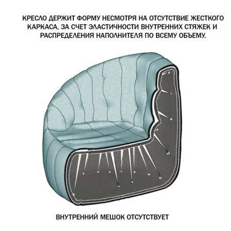 Comfort Sofa chair, size 85x90x90 cm-7