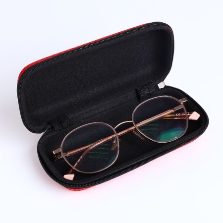Lightning glass case, length 15 cm, red color-2