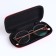 Lightning glass case, length 15 cm, red color