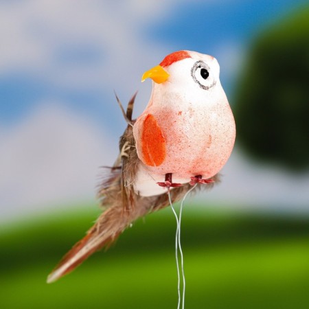Plug "bird Blide Blue" 3x3cm, length 14cm-3