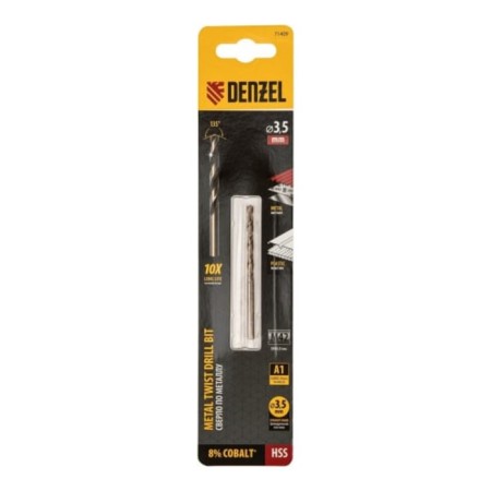 Metal drill Denzel 71409, 3.5 mm, HSS CO-8%-3