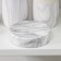 A set of accessories for the bathroom "Marble", 4 items (400 ml dispenser, soap dish, 2 glasses), white color