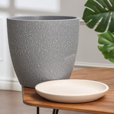 Flower pot "Savannae gray bud No. 7", 13 l-1