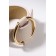 Bracelet Skin "Pompei" capture, light-beige color in gold, 24 cm