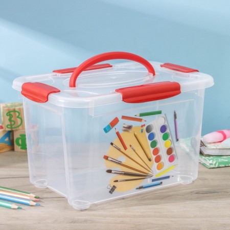 Economic storage box “Children's creativity”, 5.5 l, drawing mix
