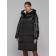 Coat insulated winter female, size 50, black color