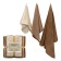 Set of towels "Svank", size 35x75 cm, 50x90 cm, 70x140 cm, beige color