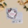 Mini-postcard "New Year's tenderness", 7 x 7 cm