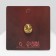 Heart icon, red color in gold