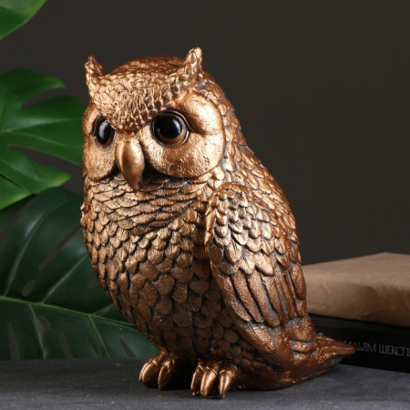 Pigger "Owl Medium" bronze, 25x20x30cm-3
