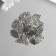 Decor Metal for creativity "Hand of Fatima" silver 6585 1.8x1.1 cm