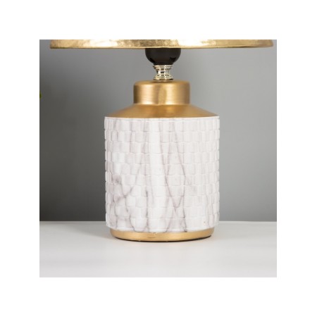 Table lamp "Marble" 1x40W E27 white/gold 22.5x22.5x35cm-3