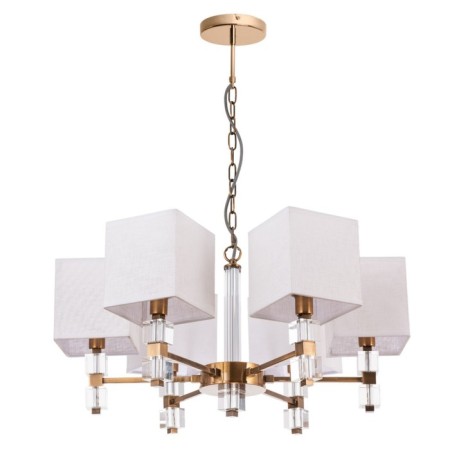 North chandelier, 6x60W E14, Copper color