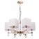 North chandelier, 6x60W E14, Copper color