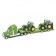 John Deere toy tractor with two tractors, green, scale 1:87