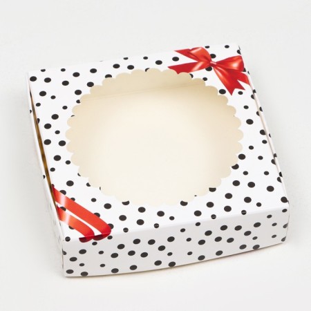 Gift box with a window "Politics", 11.5 x 11.5 x 3 cm-1