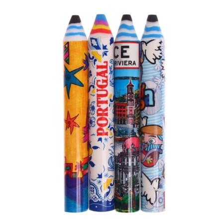 Figure eraser "Pencil", 140 x 18 mm, mix-6