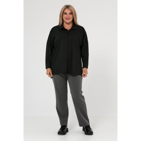 Female shirt, size 60, black color-1