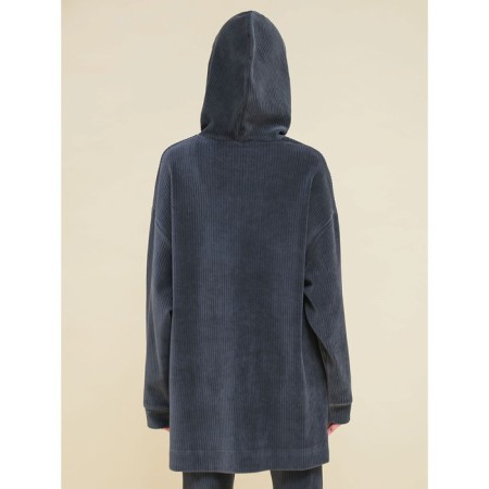 Sweatshirt for girls, height 110 cm, dark gray color-4