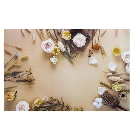 Photophone bilateral paper 300 gr "tulips and roses" 57x87 cm-1