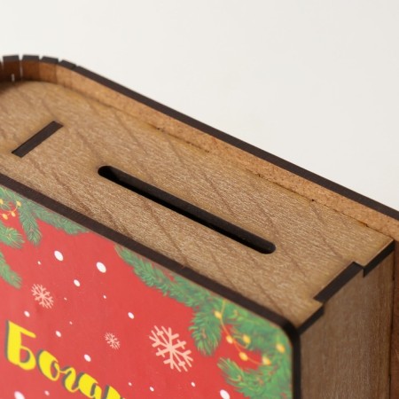 New Year's piggy bank "Wealth" 14x12x5 cm-3