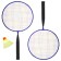 Set for playing Badminton Onlytop: 2 rackets, Volan, Mix colors