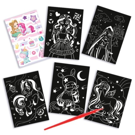 Block Gravra "Princess and Unicorn", 10 sheets, Stikhel-7