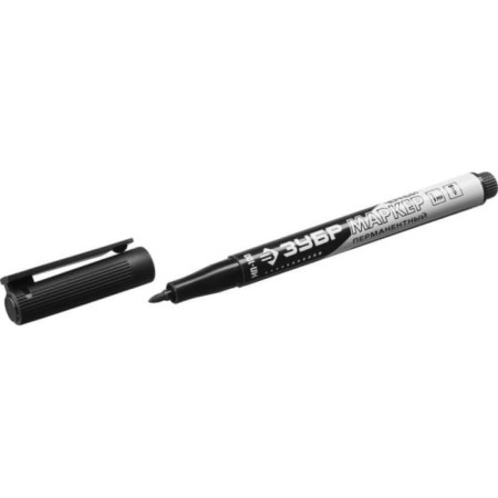 Marker permanent bison professional 06320-2, pointed, black, 1 mm-2