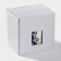 Ceramic mug with a spoon "Stylish Bear", 320 ml, white color