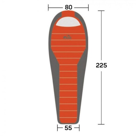 The sleeping bag Tramp FJord T -Loft, Coconut, 2 layers, left, 80x225 cm, -5 ° C, olive color-2