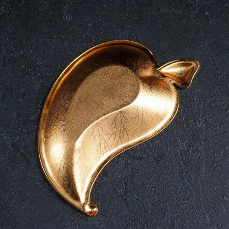 Fruit stand "Leaf gold", 22 × 12 × 2.5 cm, gold color-2