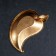 Fruit stand "Leaf gold", 22 × 12 × 2.5 cm, gold color