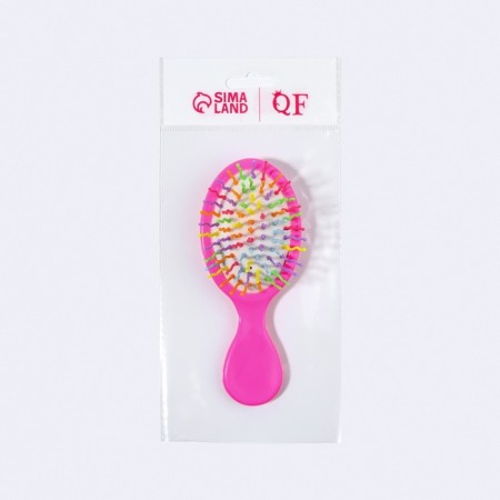 Comb - mini massage, 5.5 × 14 cm, pink color-4