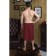 Male Kilt with embroidery, Bordeaux color, Makra