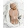 Lightning diaper with a fascion hat, height 68-74 cm, beige color