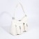 Luggage bag with a zipper, 3 outer pockets, white color