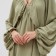 Women's dress MIST with a deep neckline river. 46, olive