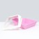 Cata toilet curly with an side with a scoop, 54 x 38 x 20 cm, white-pink