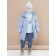 Coat for girls, height 116 cm, gray color